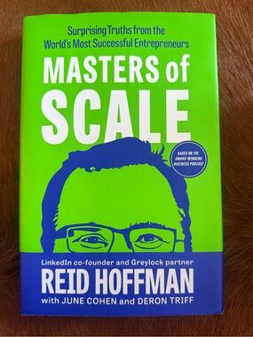 Reid Hoffman Masters of Scale - Green Hardcover Book